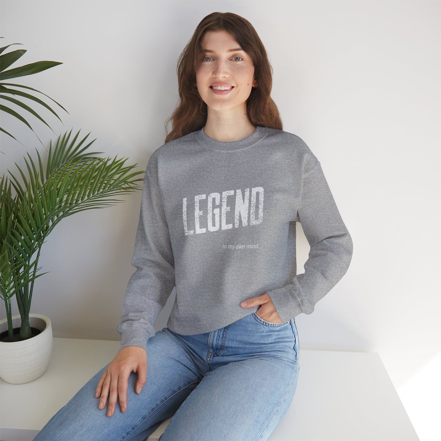 "Legend in my own mind" Unisex Heavy Blend™ Crewneck Sweatshirt