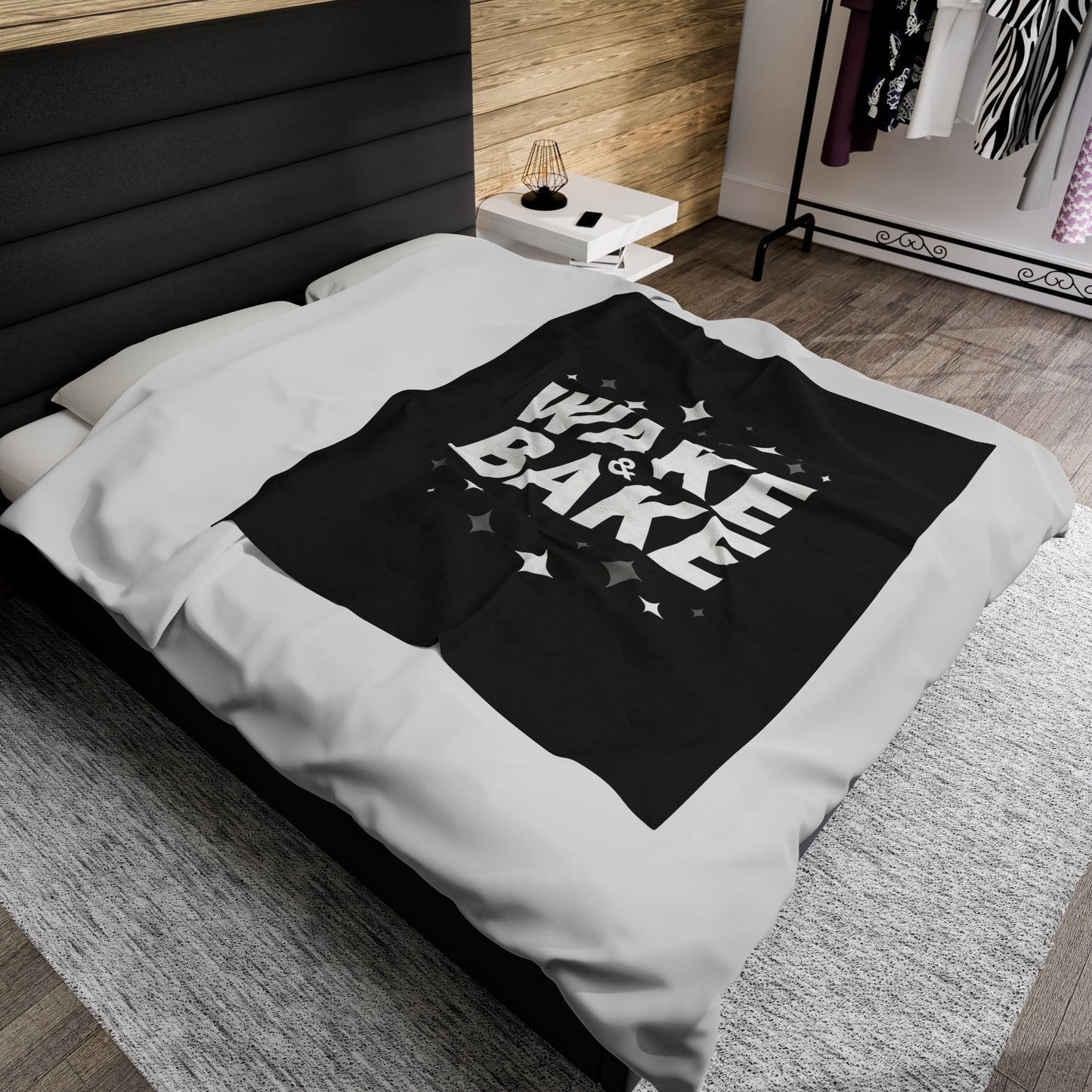 "Wake & Bake" Velveteen Plush Blanket