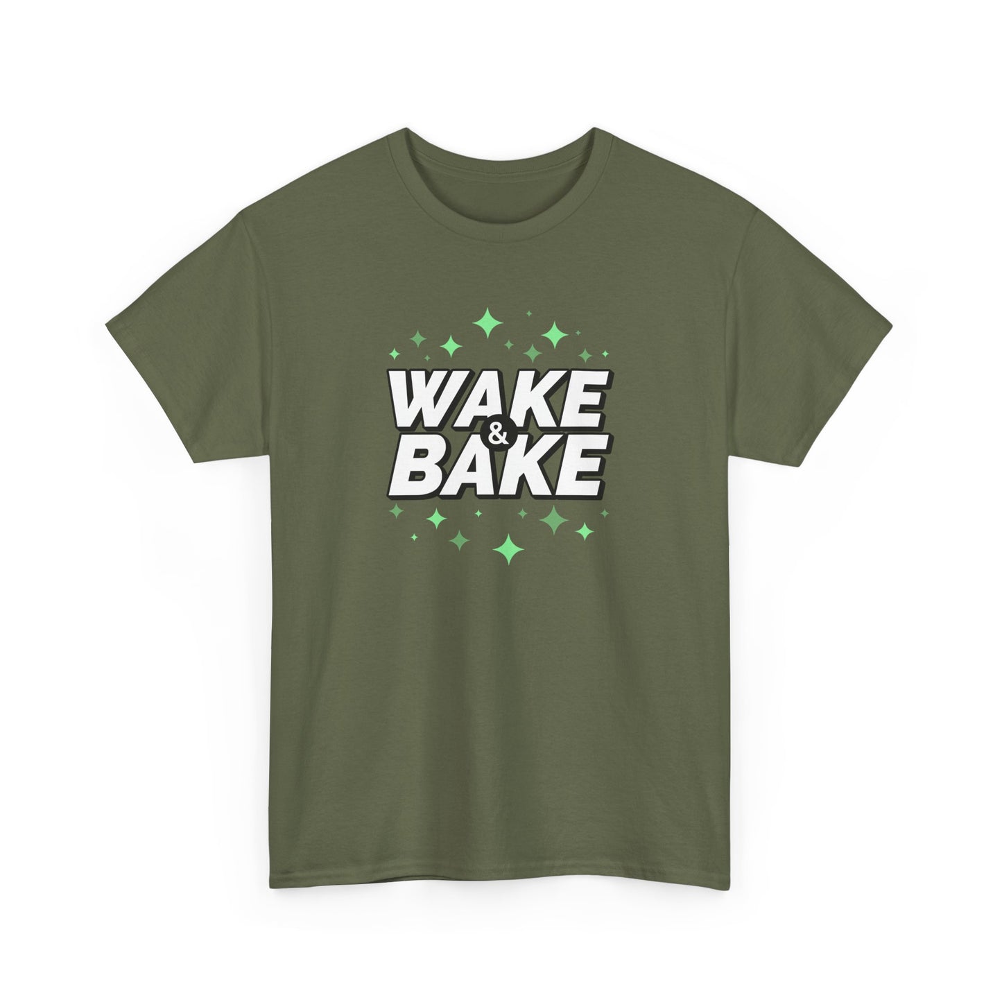 "Wake & Bake" Unisex Heavy Cotton Tee