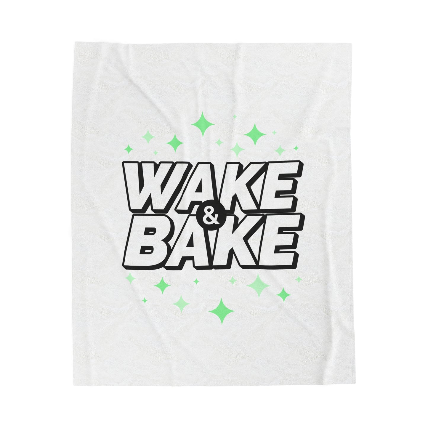 "Wake and Bake" Velveteen Plush Blanket