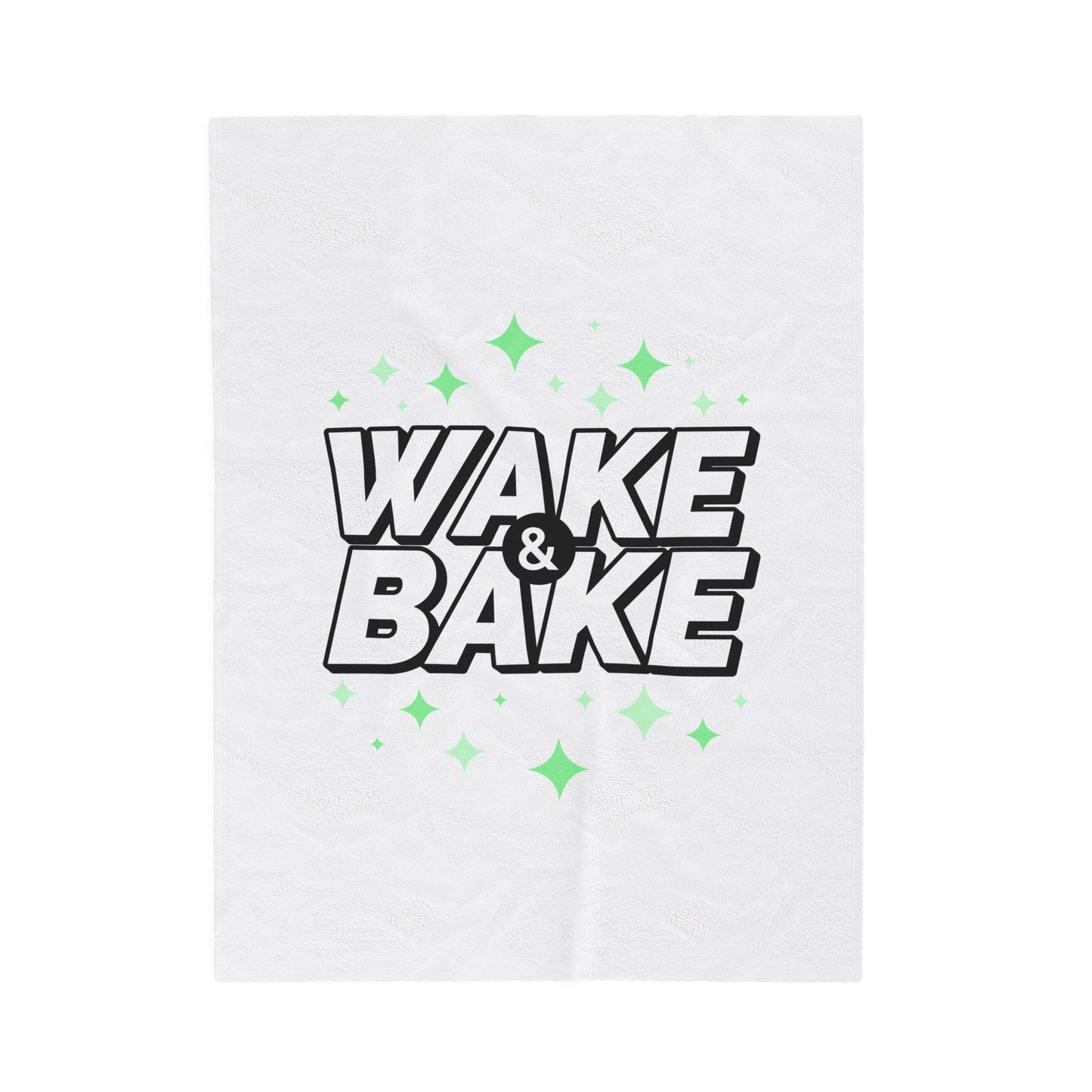 "Wake and Bake" Velveteen Plush Blanket