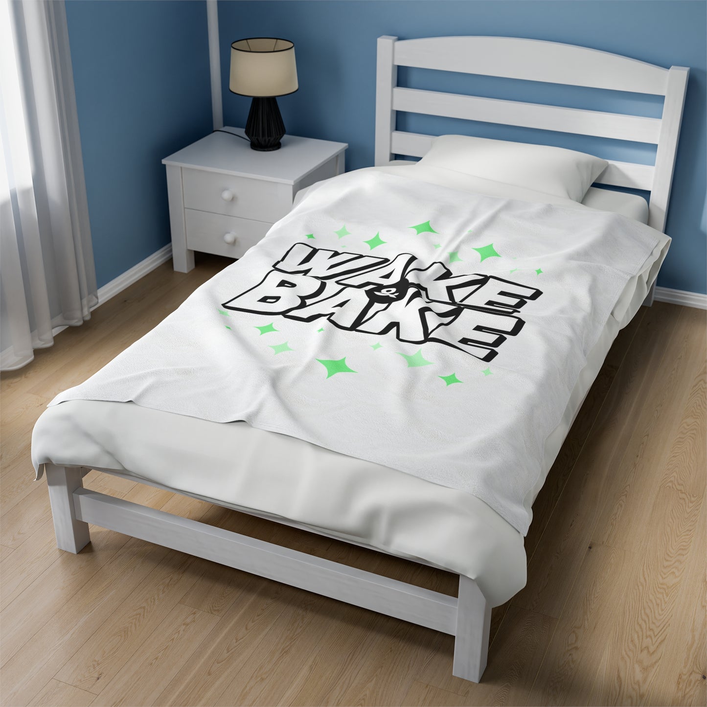 "Wake and Bake" Velveteen Plush Blanket