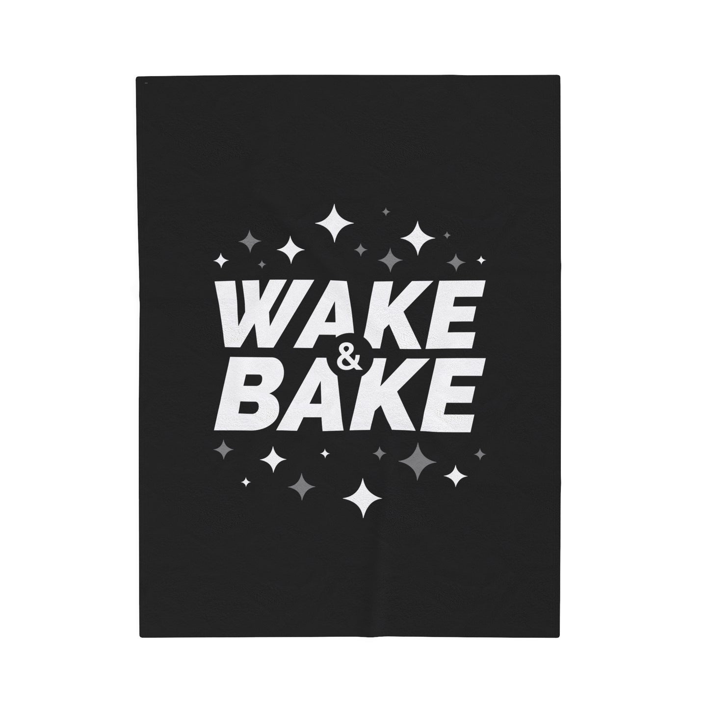 "Wake & Bake" Velveteen Plush Blanket