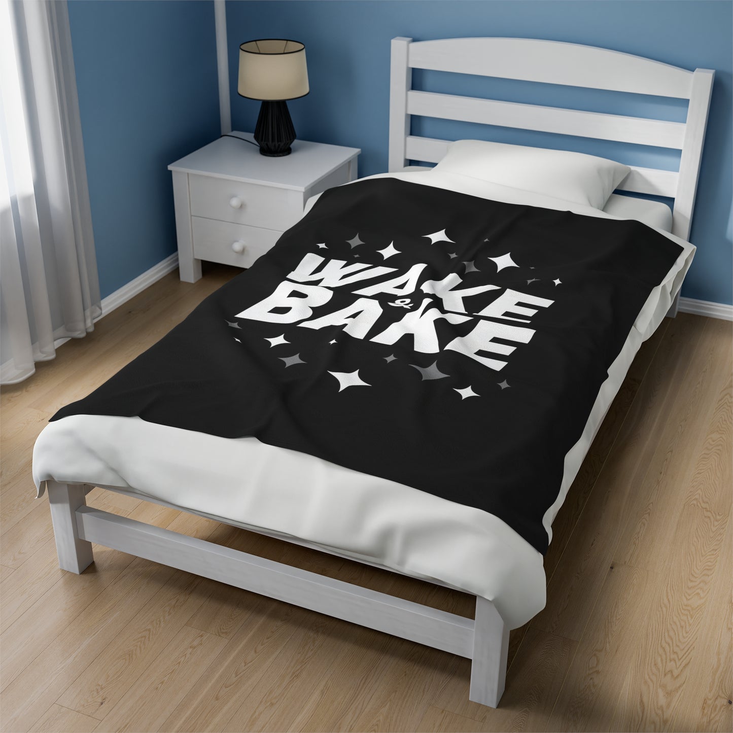"Wake & Bake" Velveteen Plush Blanket