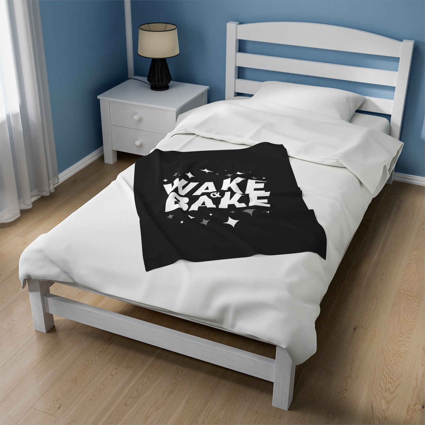 "Wake & Bake" Velveteen Plush Blanket