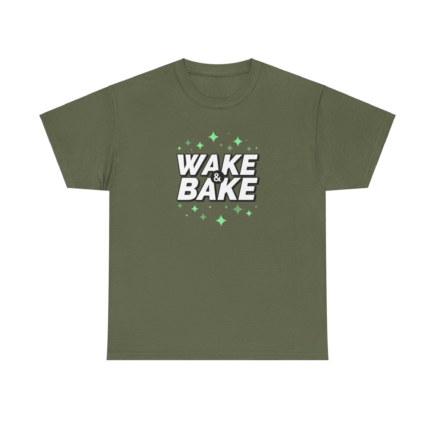 "Wake & Bake" Unisex Heavy Cotton Tee