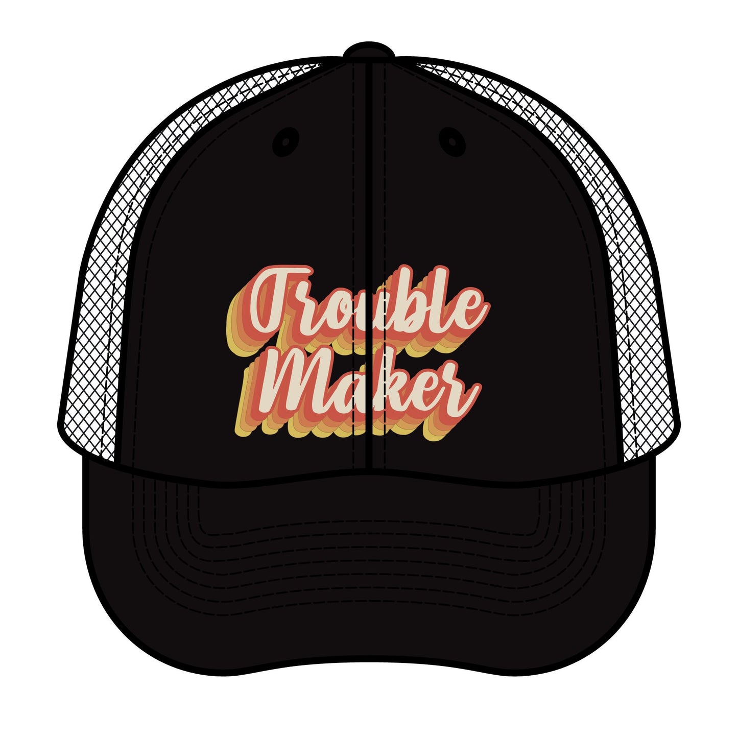 "Trouble Maker" Trucker Retro Hat