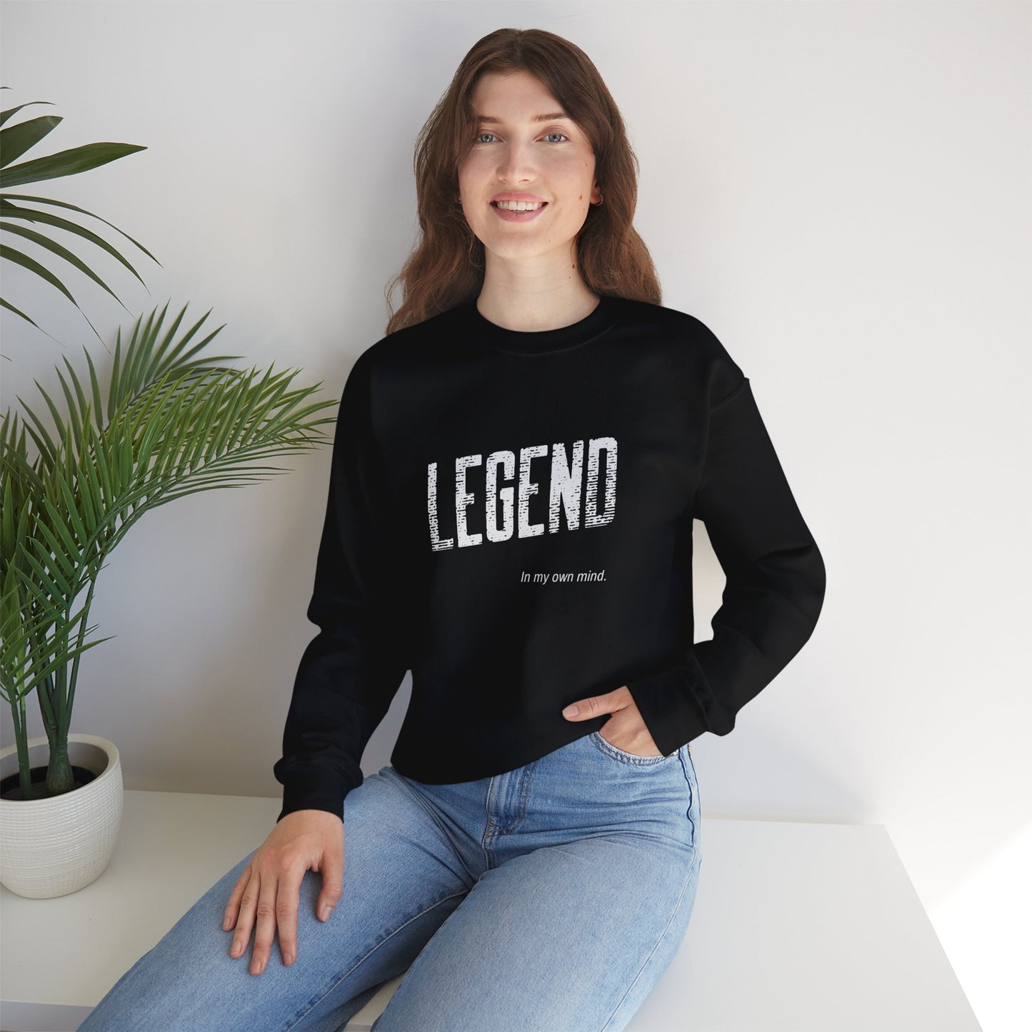 "Legend in my own mind" Unisex Heavy Blend™ Crewneck Sweatshirt